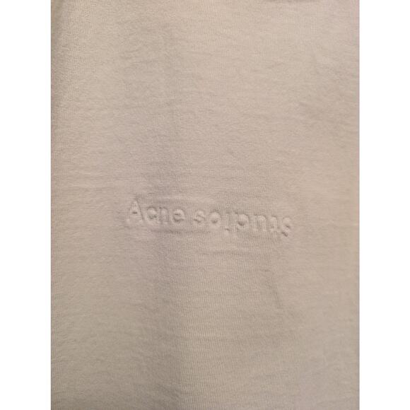 Acne‎ Studios Cotton T-shirt Cylea Emboss Cropped Green Normcore Preppy Relaxed - Picture 2 of 5